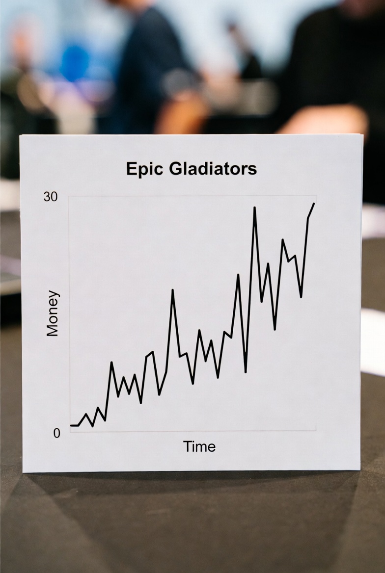 Epic Gladiators-тағы банкролды басқару кестесі