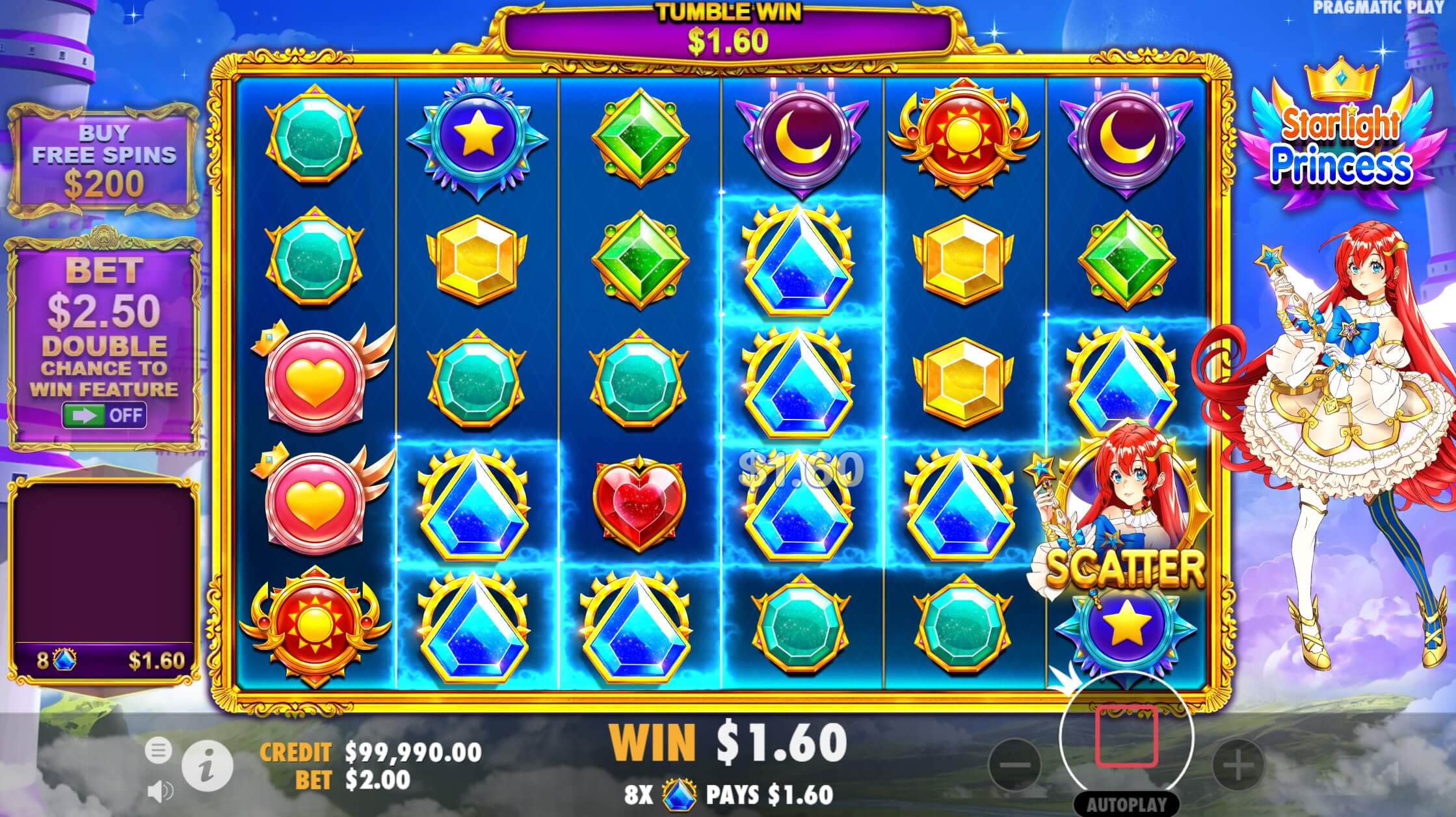 Bankroll management scheme when playing high-volatility slots