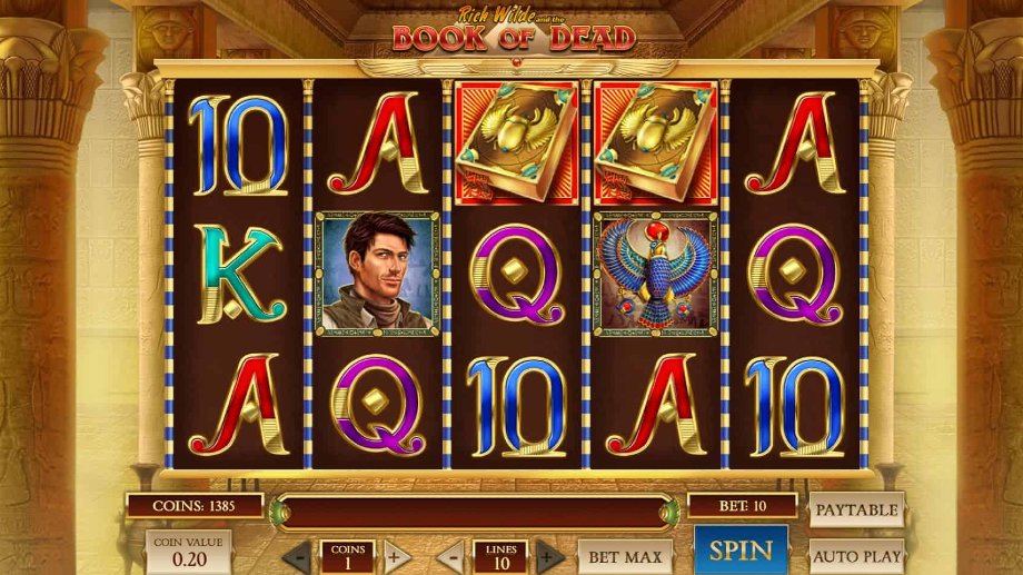 Misr mavzusidagi Pokerdom platformasidagi Book of Dead sloti