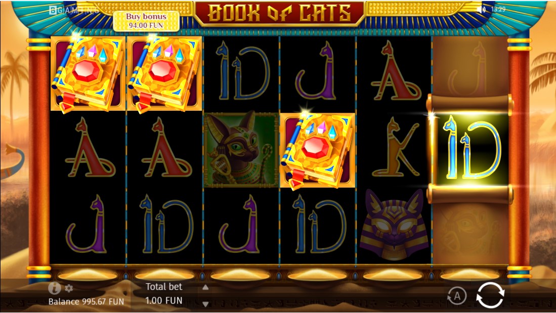 Book of Cats Megaways-тегі тегін айналымдардың бонустық раунды