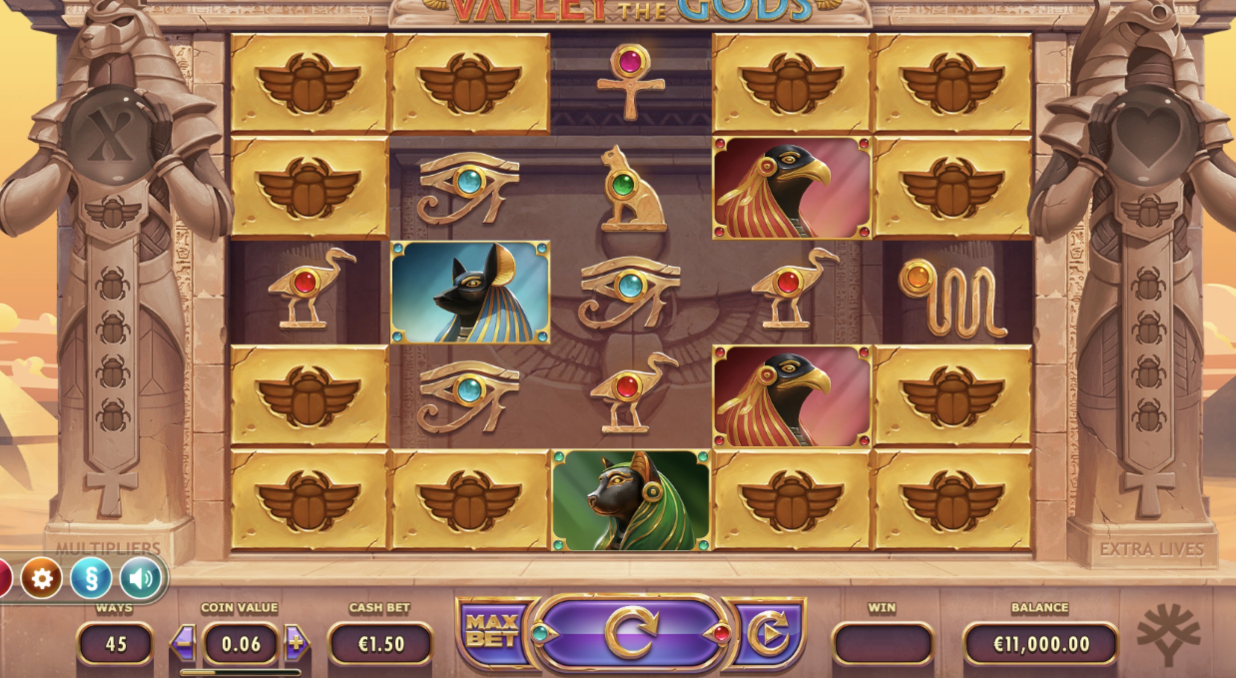 Pokerdom Valley of the Gods-тағы Re-Spins механикасы